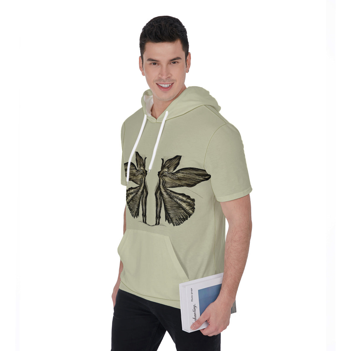 All-Over Print Men's Short Sleeve Hoodie T-Shirt