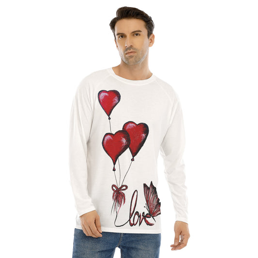All-Over Print Men's Long Sleeve T-shirt With Raglan Sleeve