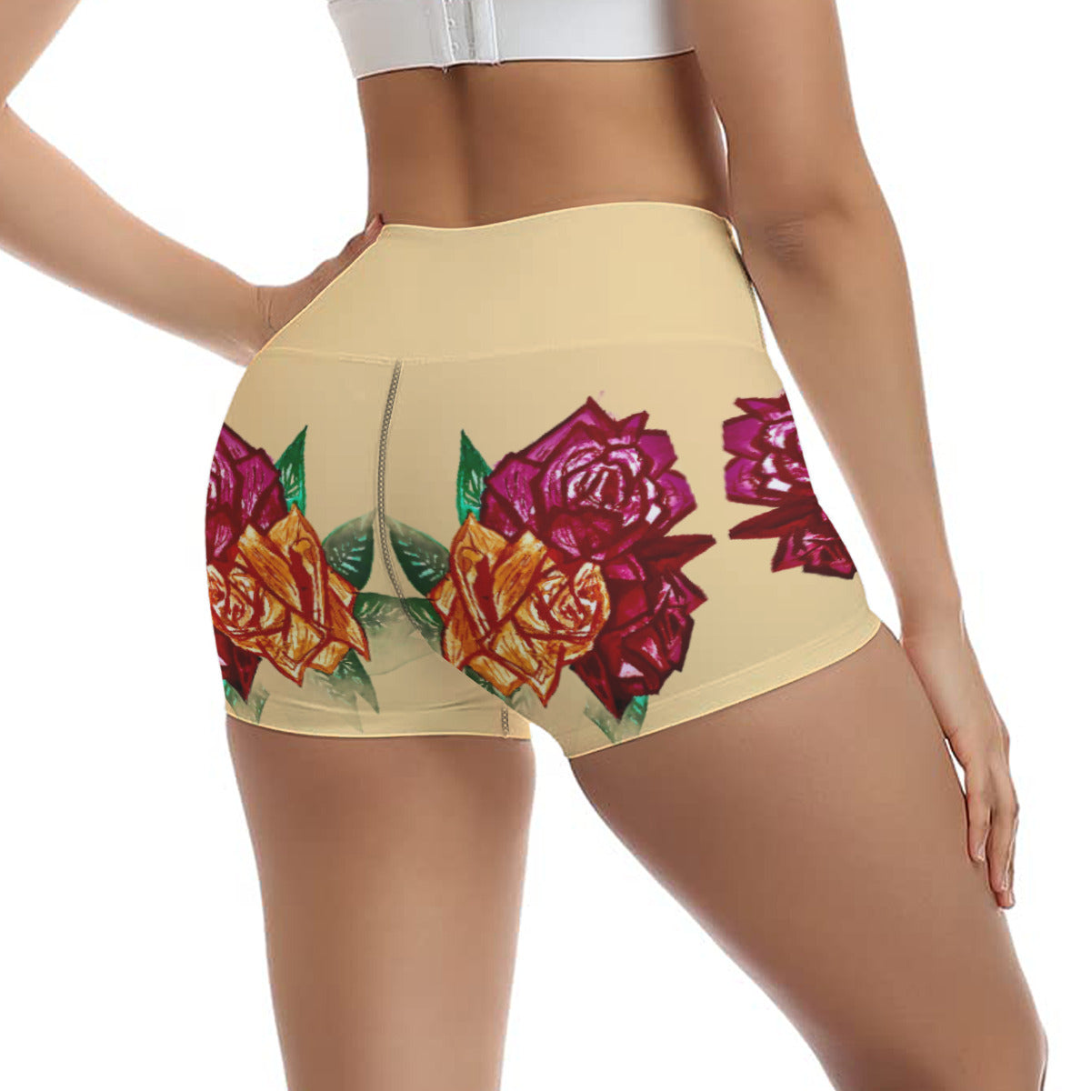 All-Over Print Women's Ultra-Short Yoga Shorts