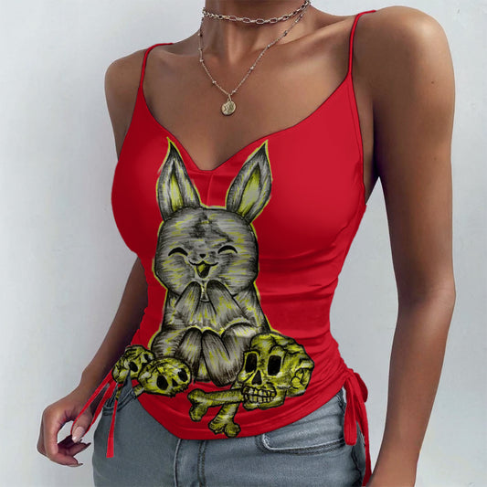 All-over Print Drawstring Camisole