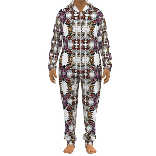 All-Over Print Unisex Thickened Home Jumpsuit