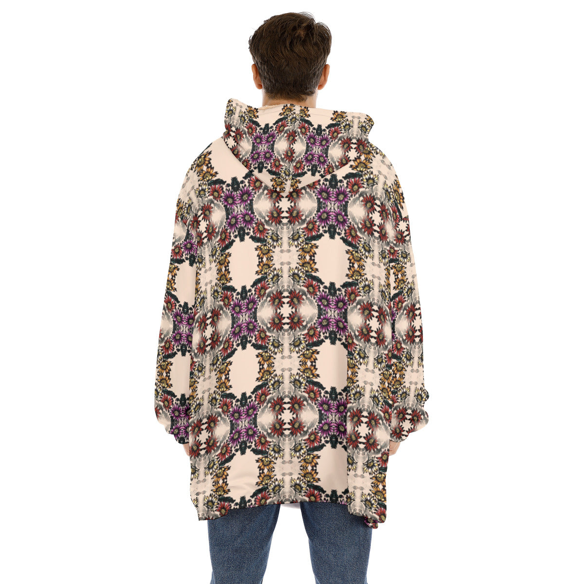 All-Over Print Unisex Sherpa Fleece Hoodie Blanket
