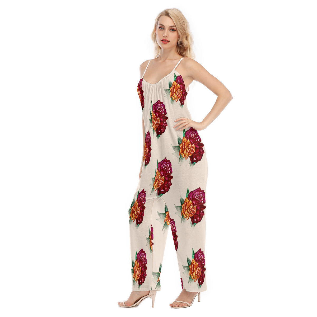 All-Over Print Women's Loose Cami Jumpsuit