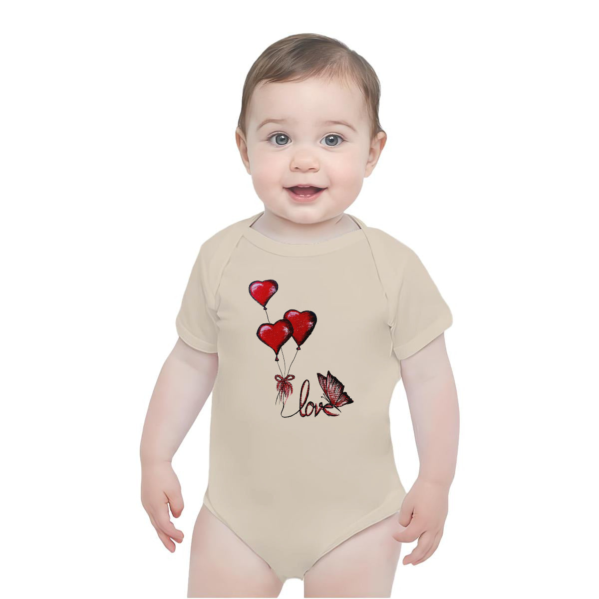 Baby Short-Sleeve Onesie For The USA| 190GSM Front DTF