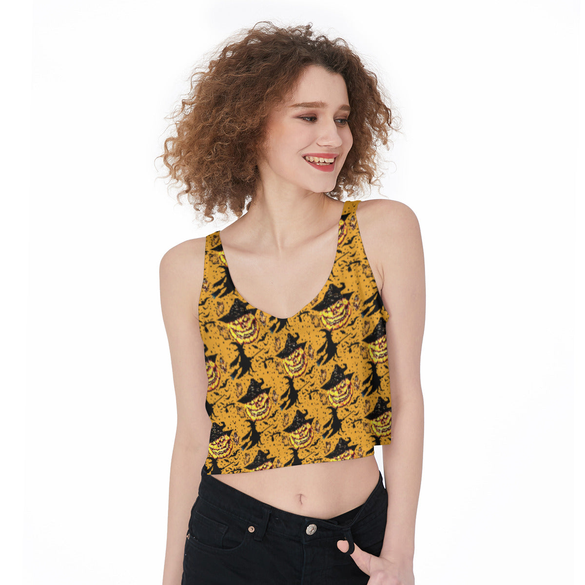 All-Over Print Crop-Tank Top