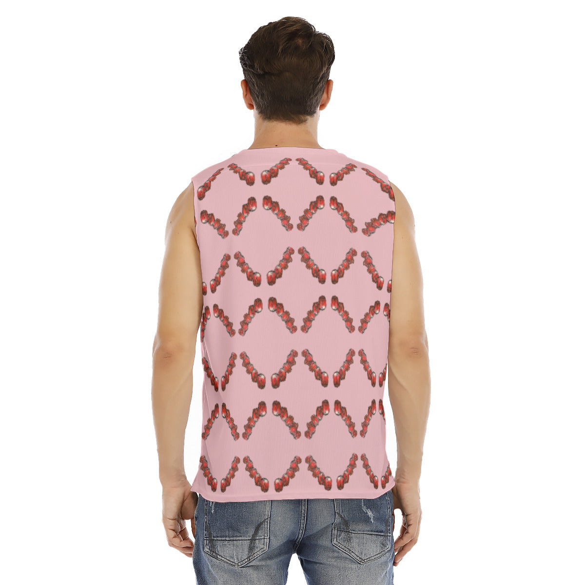 All-Over Print Men's O-neck Tank Top