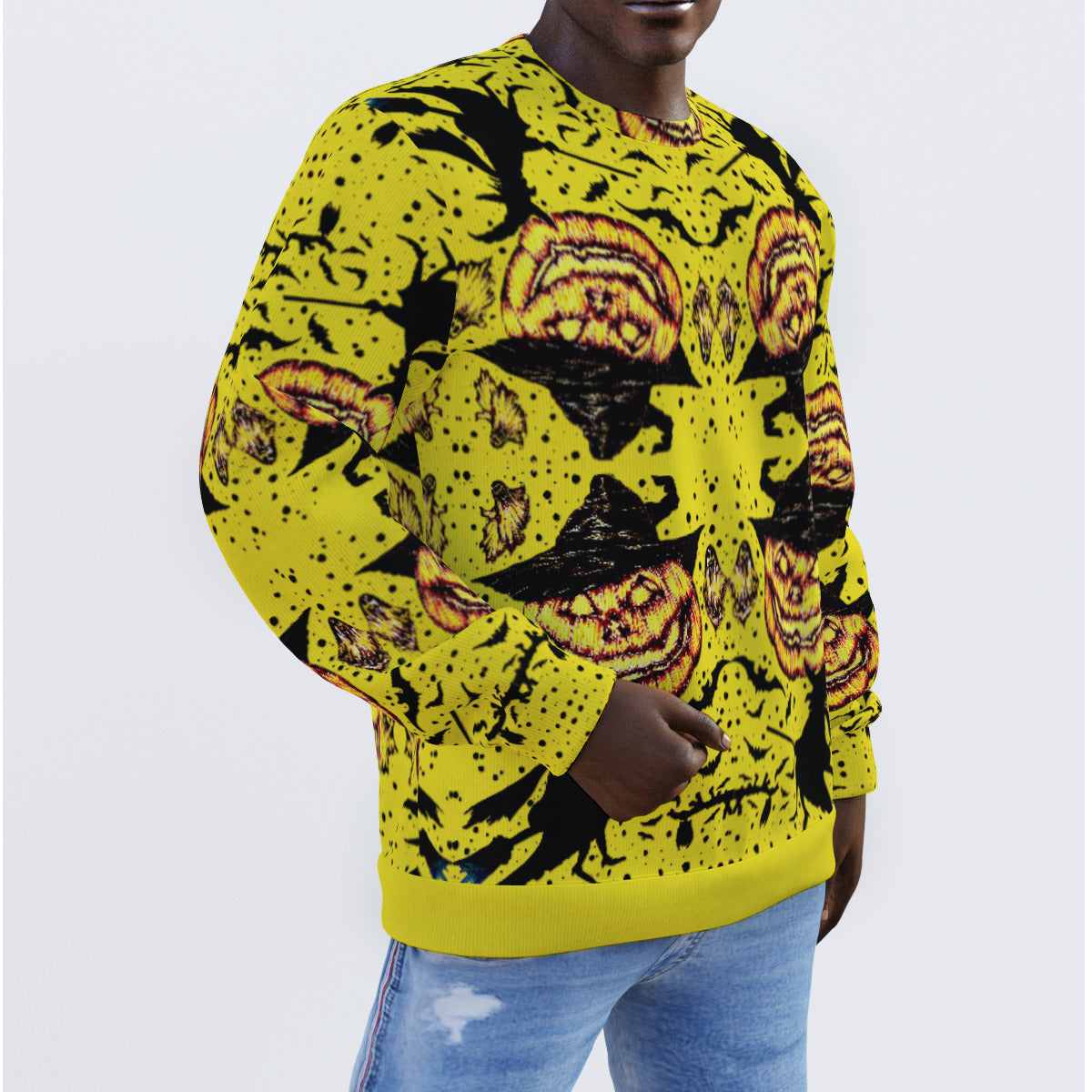 All-Over Print Men's Sweater