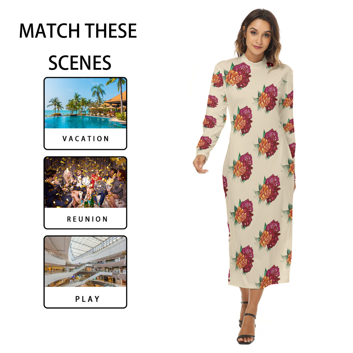 All-Over Print Women's Hip Dress