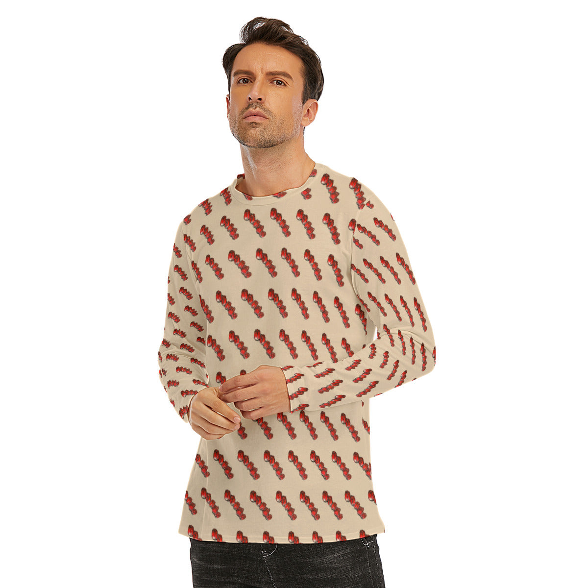 All-Over Print Long Sleeve T-Shirt | 190GSM Cotton