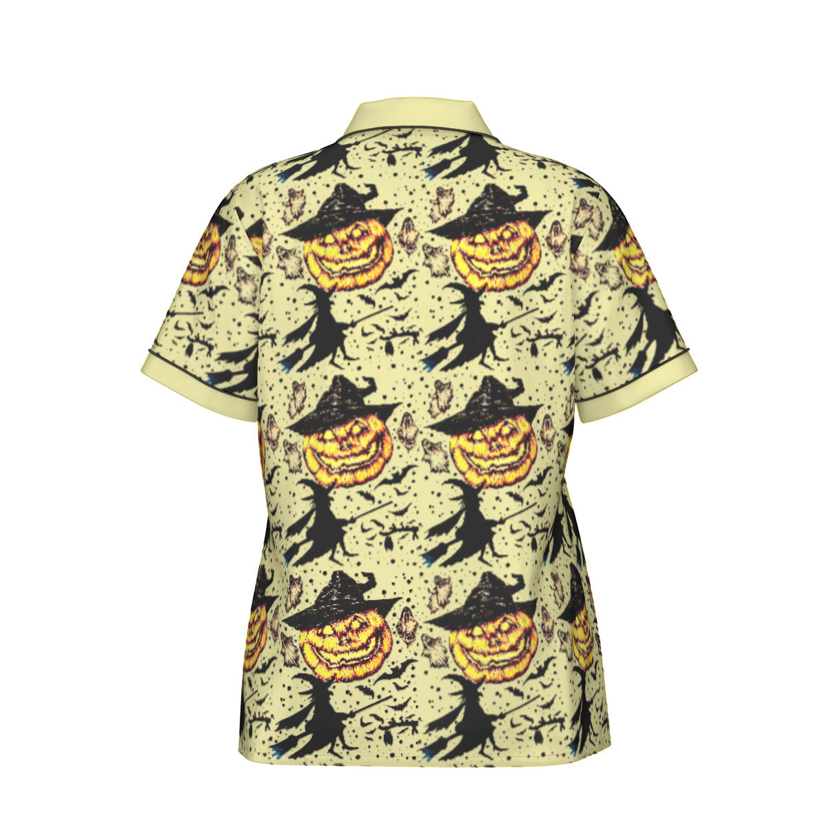 All-Over Print Women's Imitation Silk Pajama Set With Short Sleeve