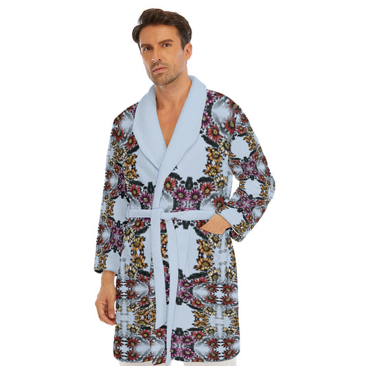 All-Over Print Men's Borg Fleece Robe