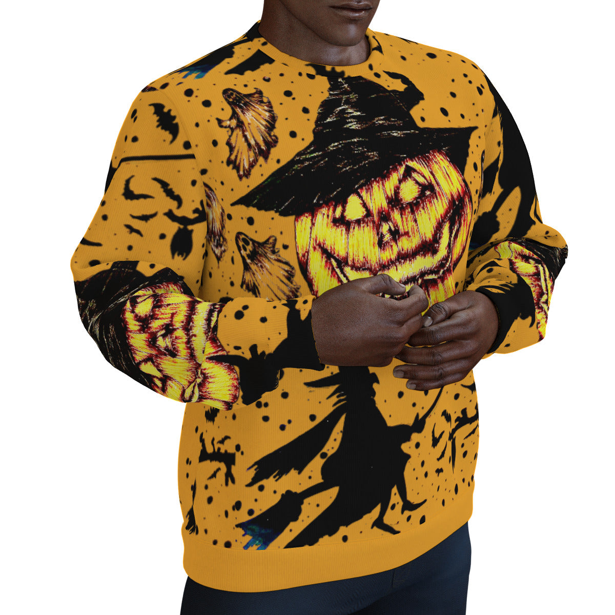 All-Over Print Men's Thicken Sweater
