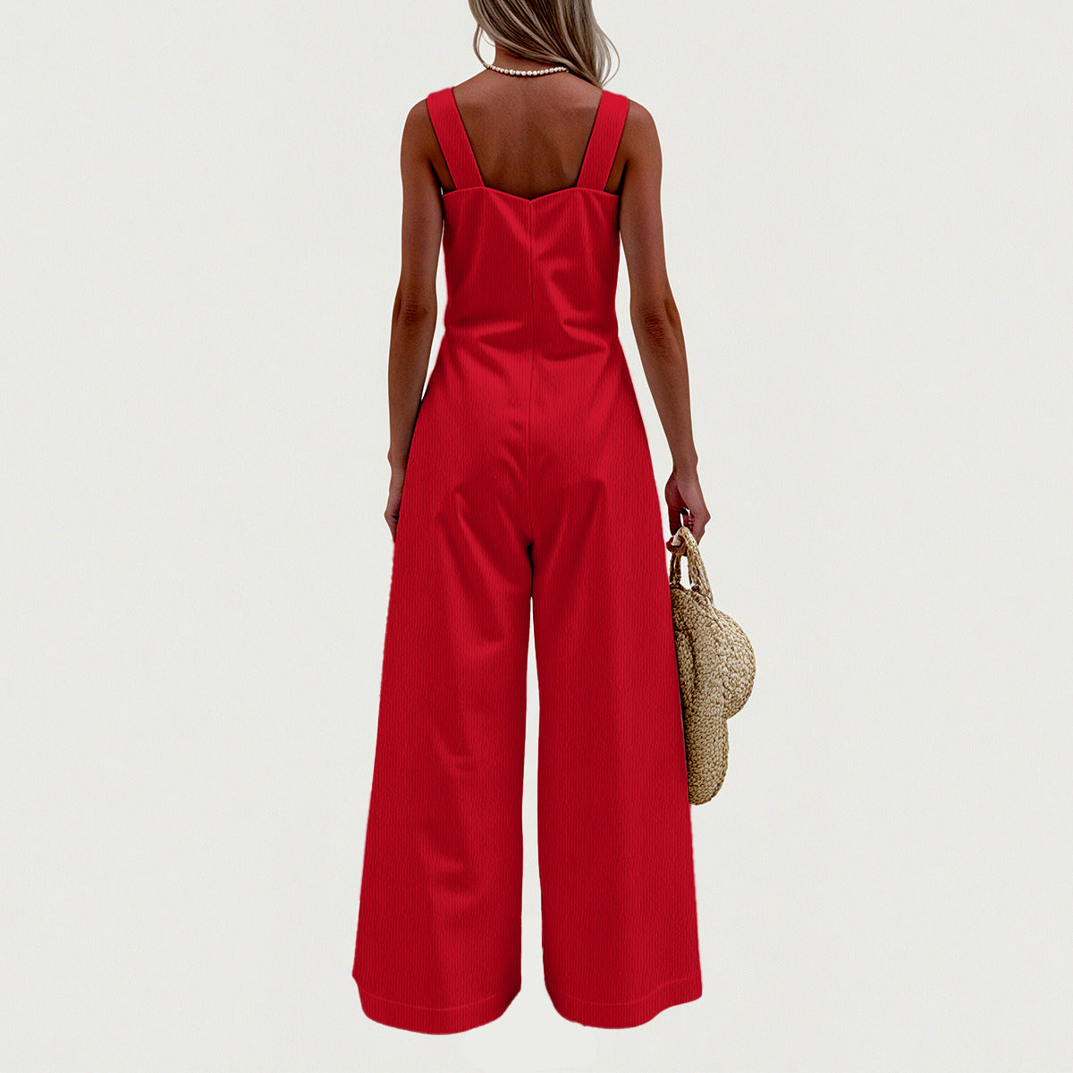 All-Over Print Women's Wide-Leg Jumpsuit