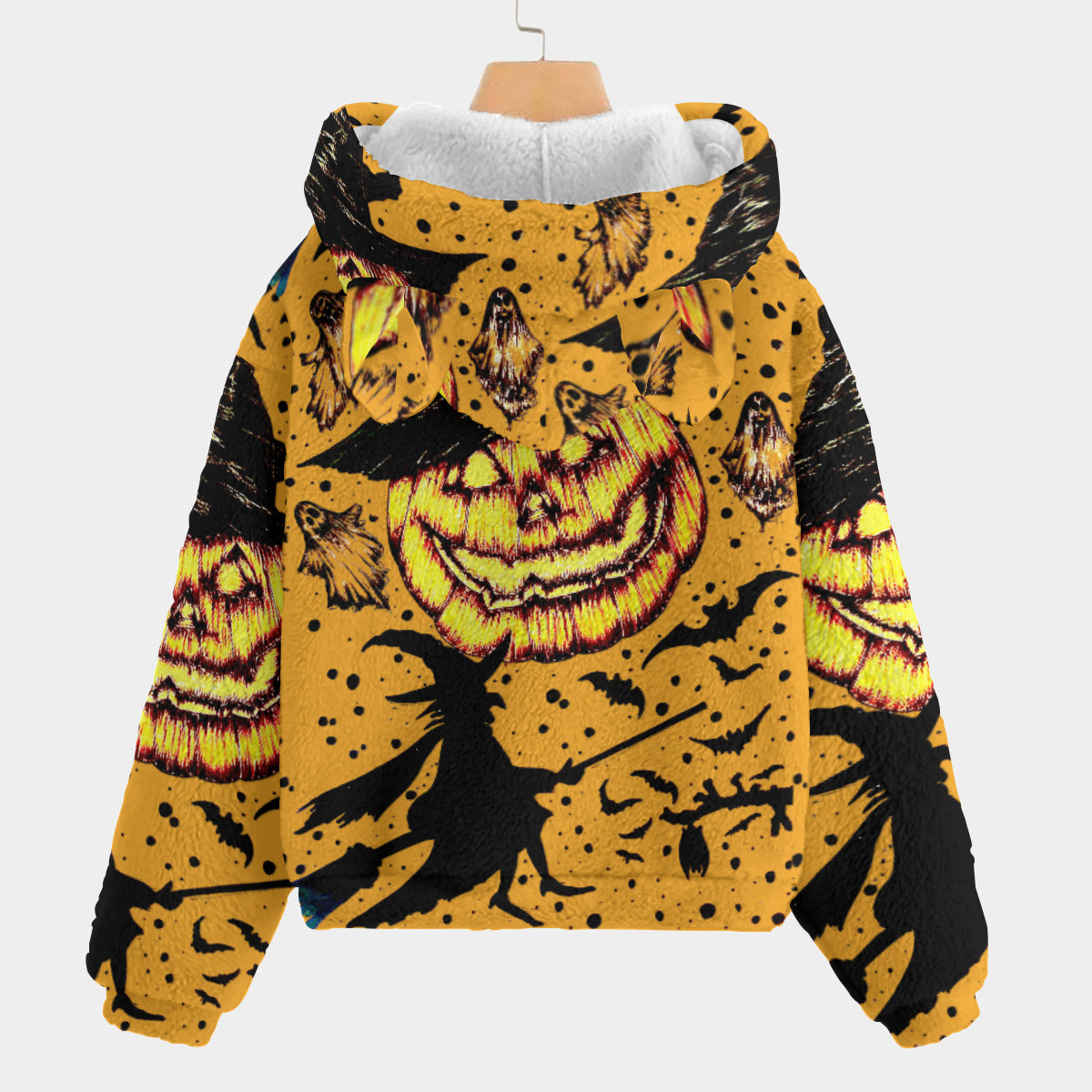All-Over Print Kid’s Borg Fleece Sweatshirt With Ear