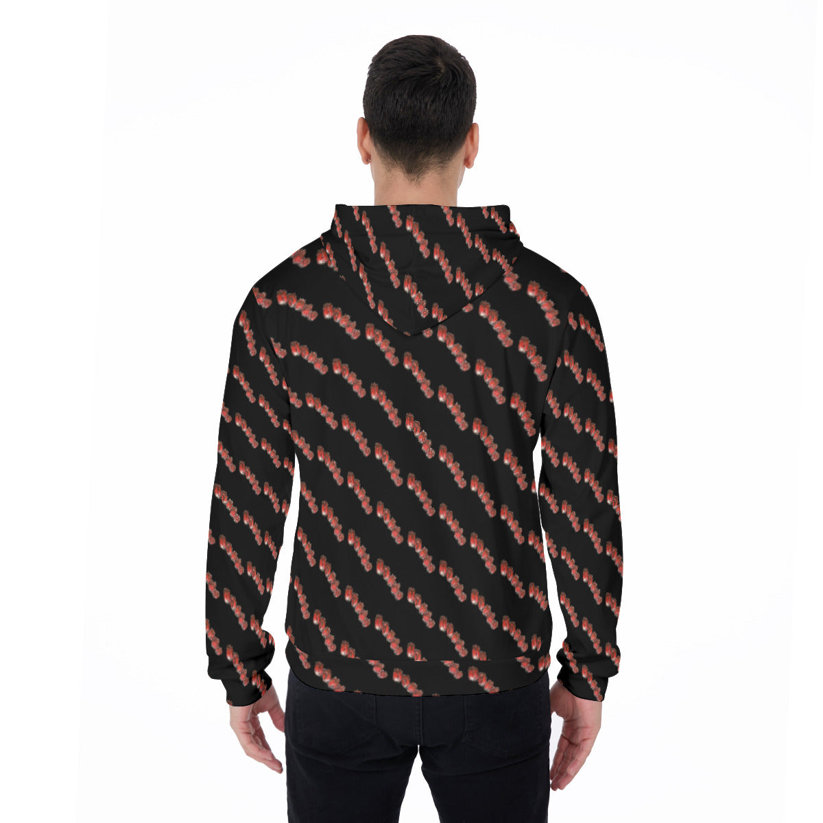All-Over Print Men's Mirco Fleece Hoodie