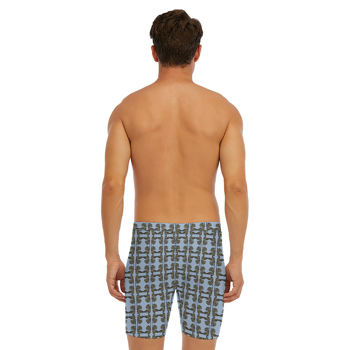 All-Over Print Men's Long Boxer Briefs