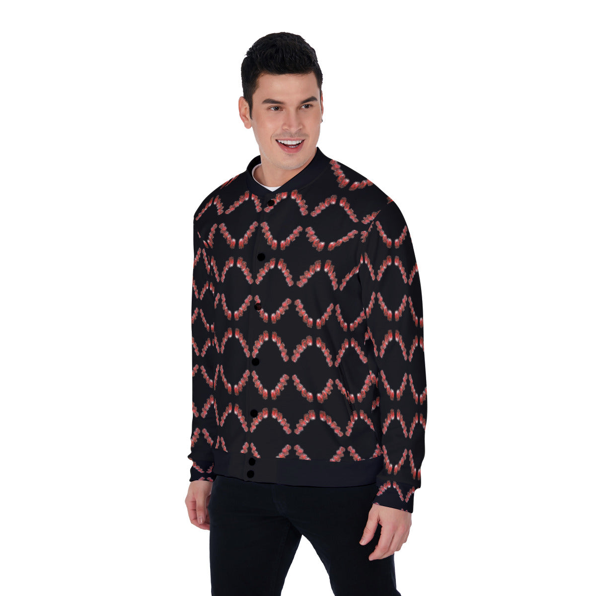All-Over Print Men's Baseball Jacket