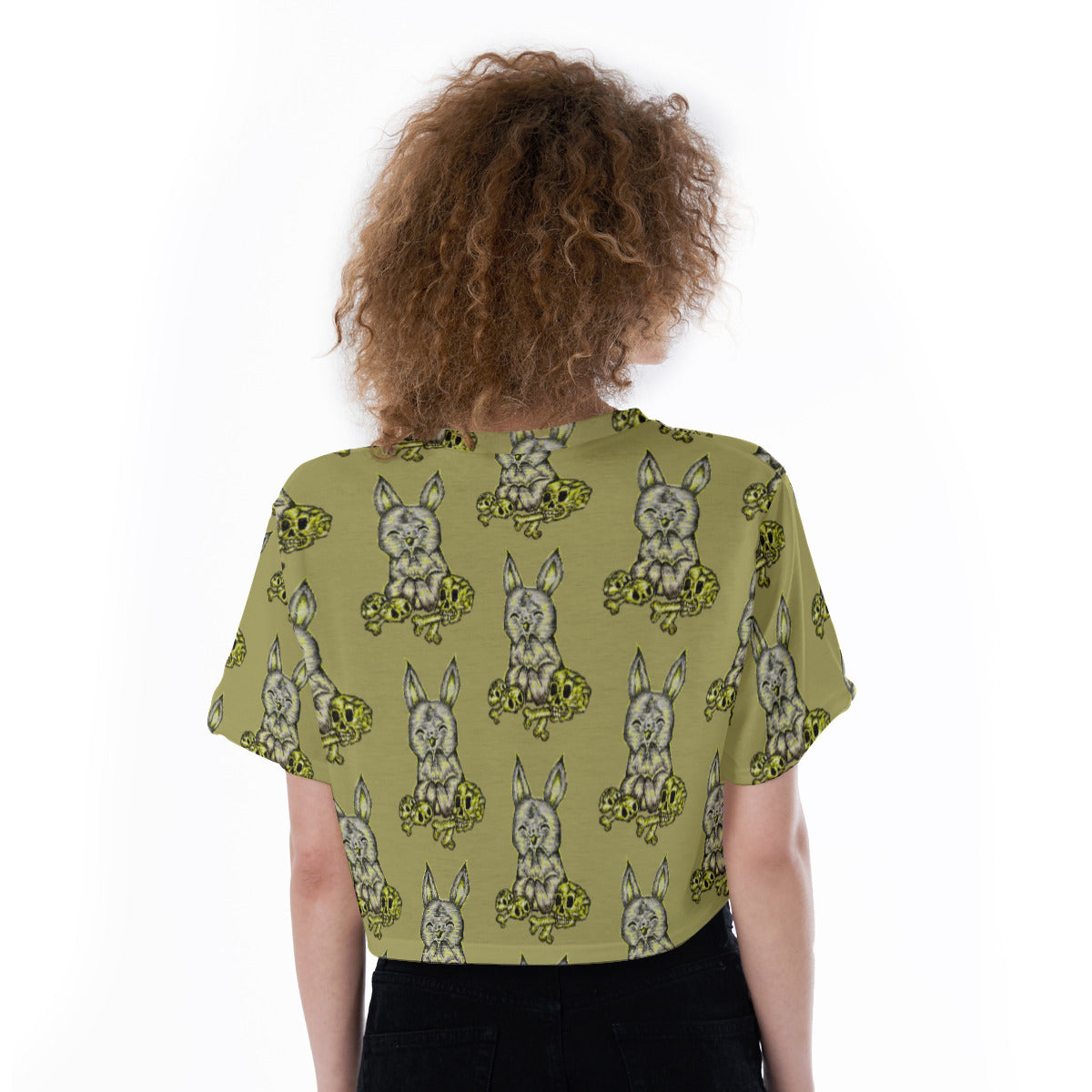 All-Over Print Cropped T-Shirt