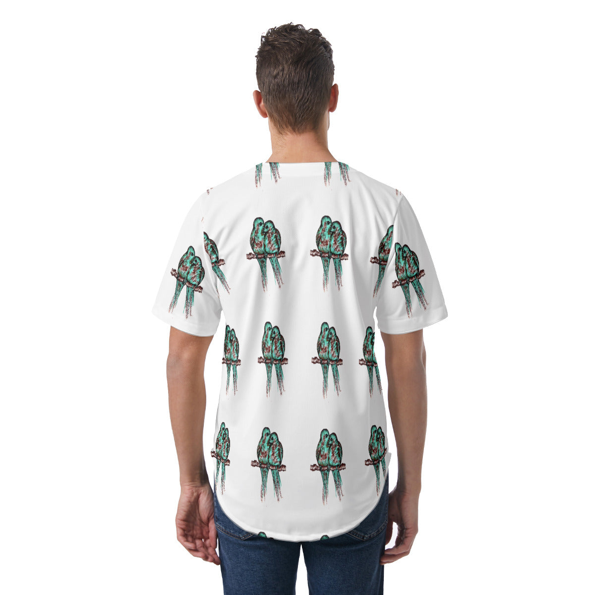 All-Over Print Men's Short Sleeve Baseball Jersey