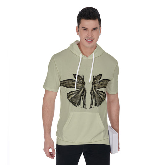All-Over Print Men's Short Sleeve Hoodie T-Shirt
