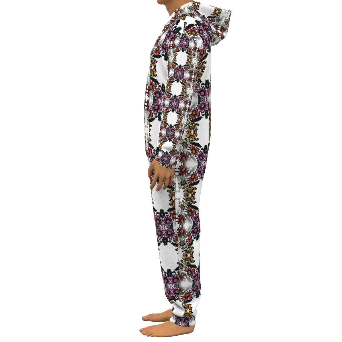 All-Over Print Unisex Thickened Home Jumpsuit