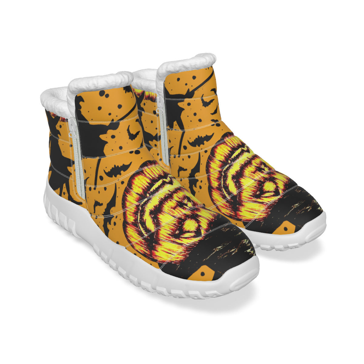 All-Over Print Women's Zip-up Snow Boots