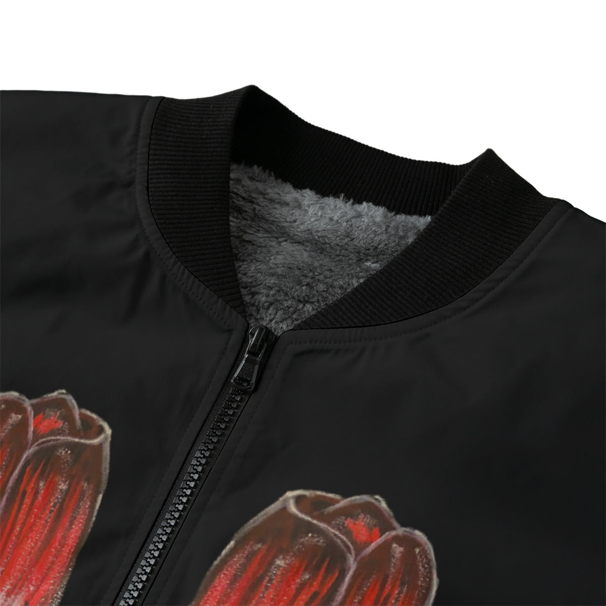 All-Over Print Men’s Fleece Bomber Jacket