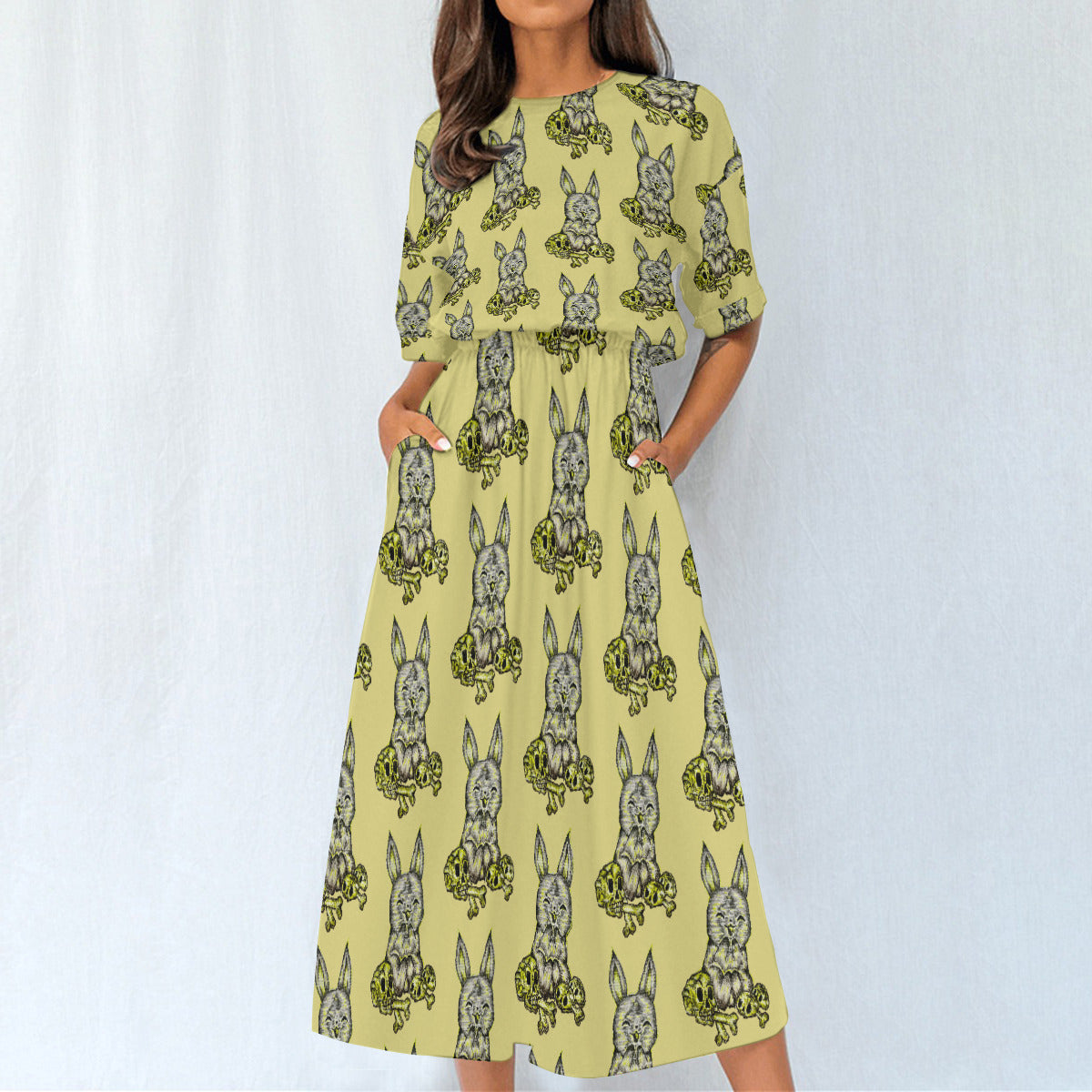 All-Over Print Women's Knee-Length Dress