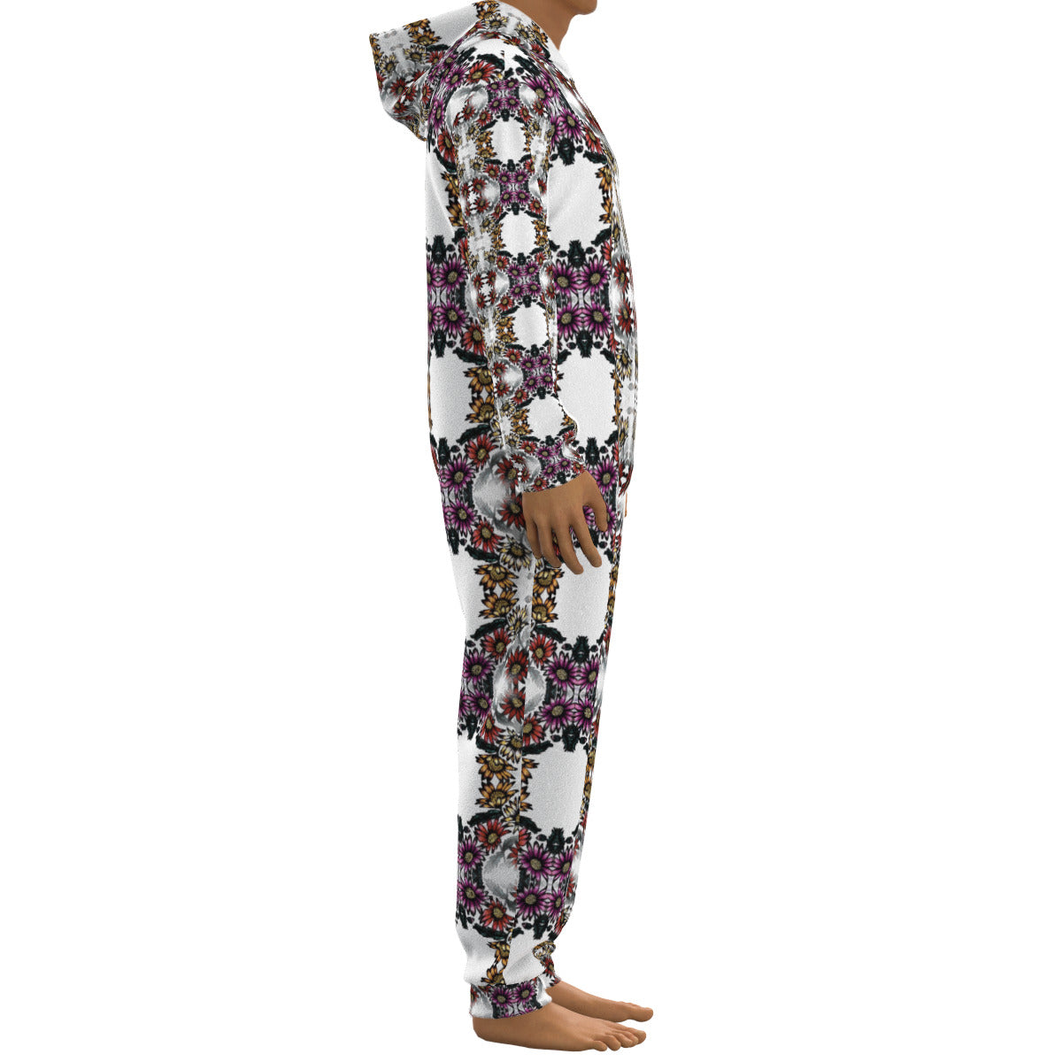 All-Over Print Unisex Thickened Home Jumpsuit