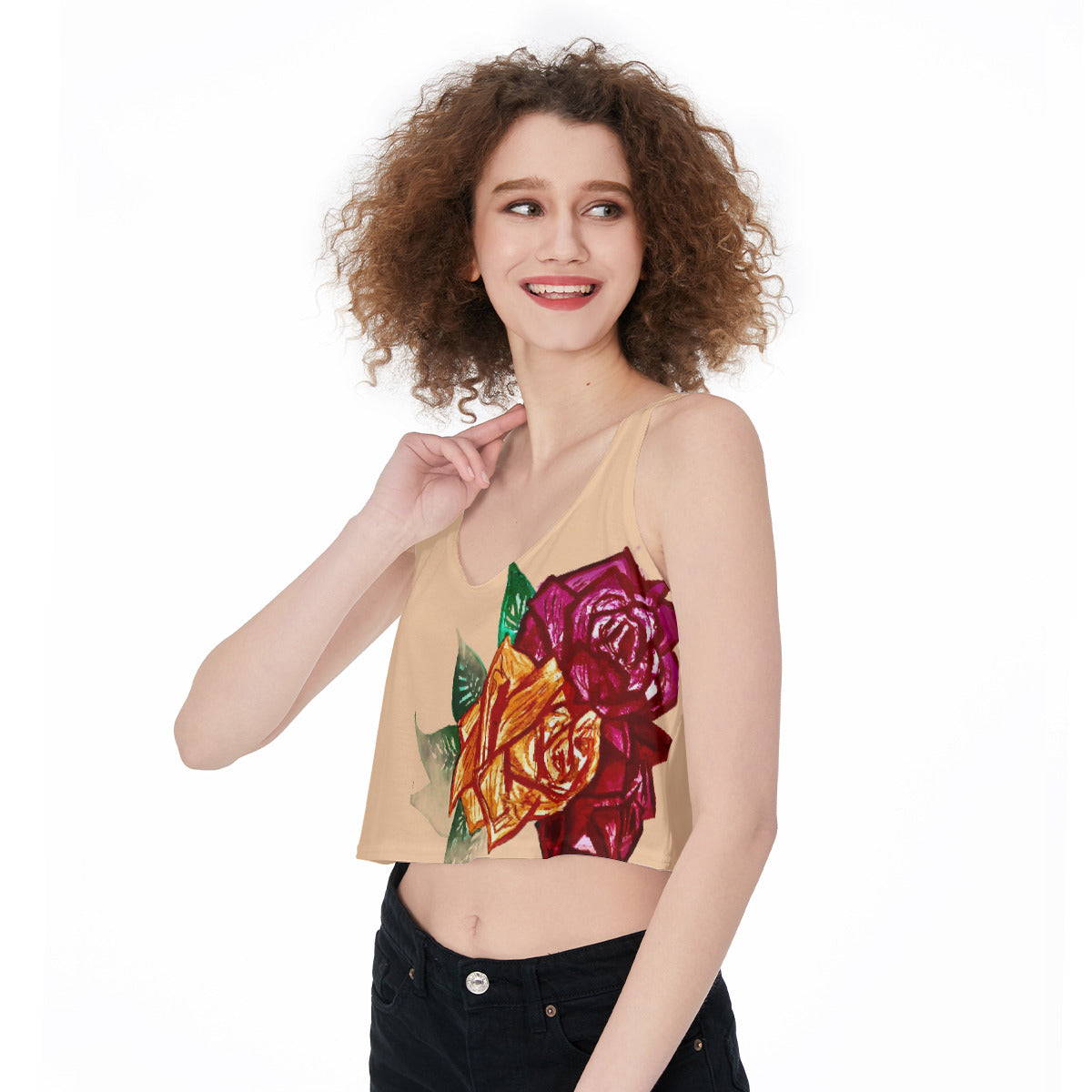 All-Over Print Crop-Tank Top