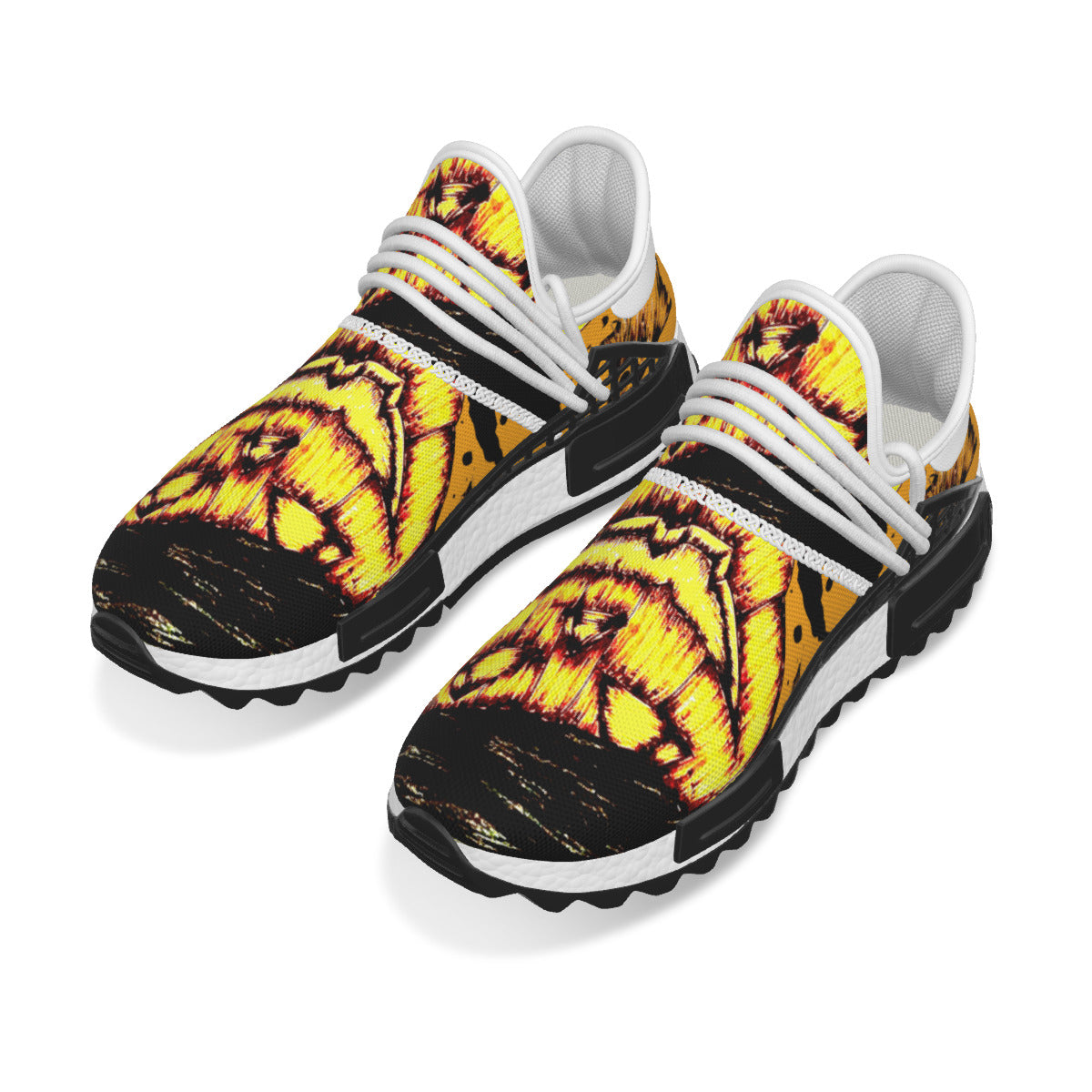 All-Over Print Men's Mesh Sneakers