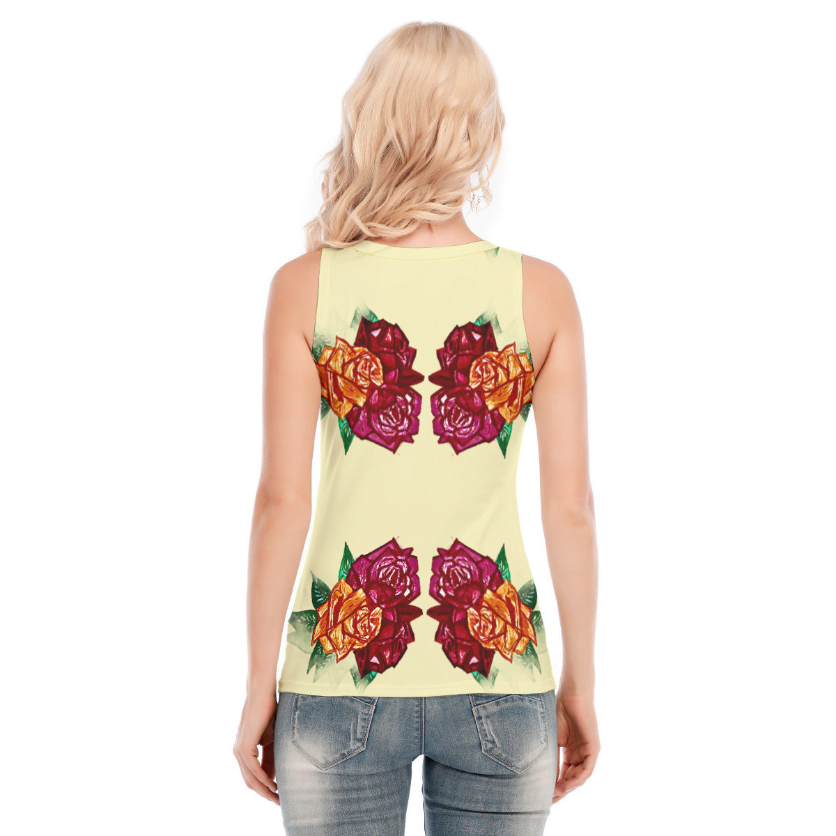 All-Over Print Women's Skinny Sport Tank Top