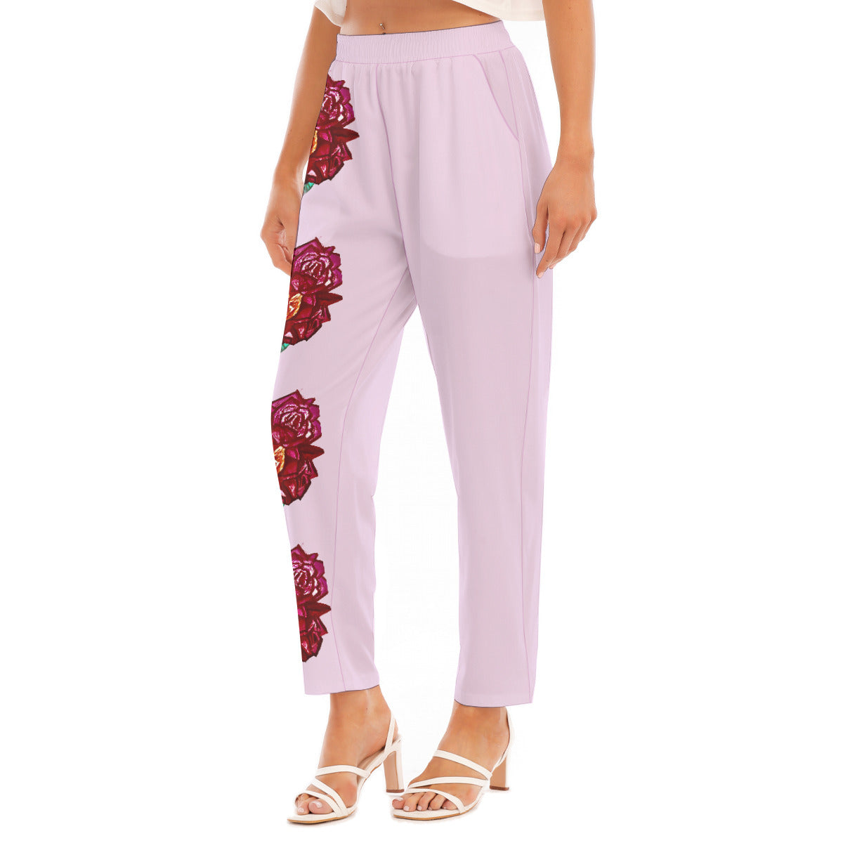 All-Over Print Women's Loose Straight-leg Pants