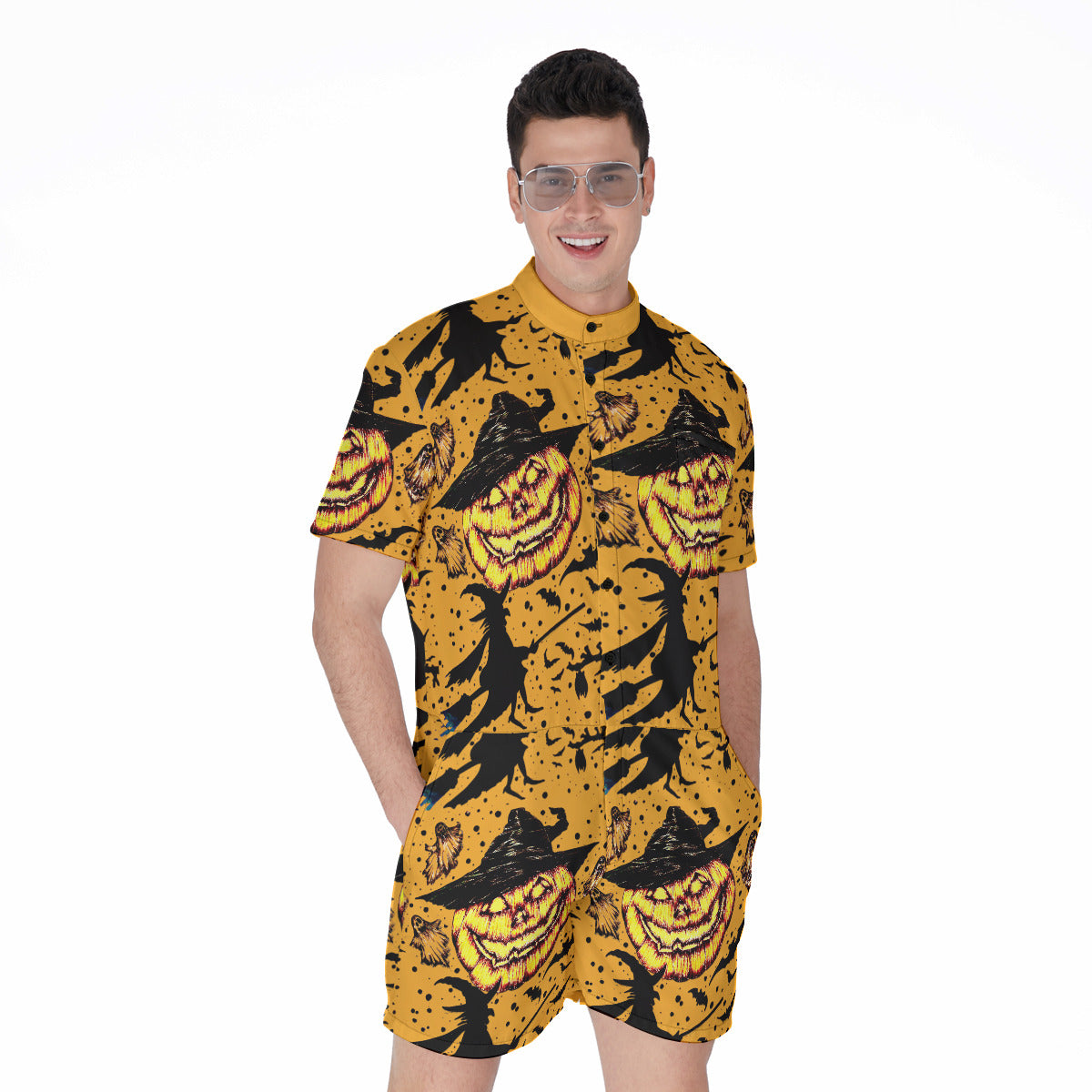 All-Over Print Men's Rompers