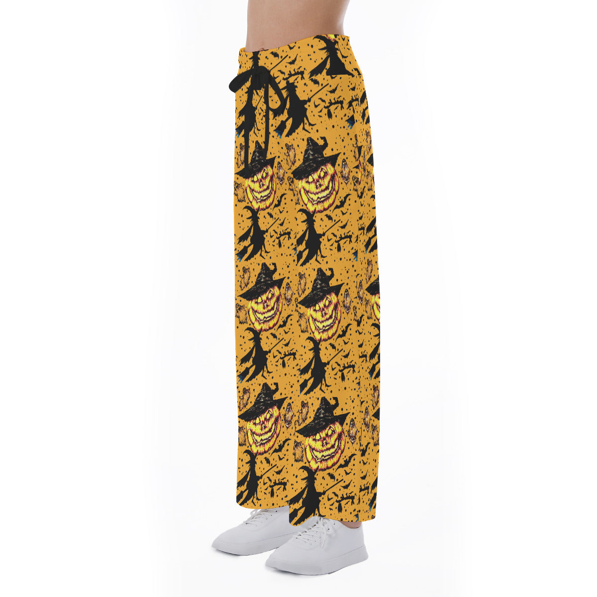 All-Over Print Women's High-waisted Straight-leg Trousers