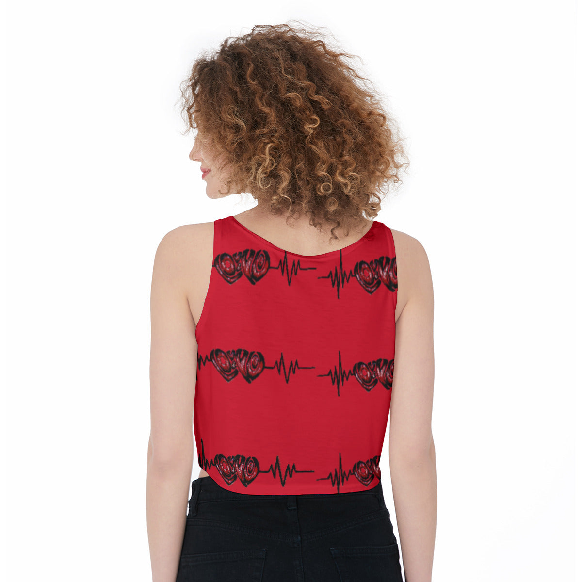 All-Over Print Crop-Tank Top
