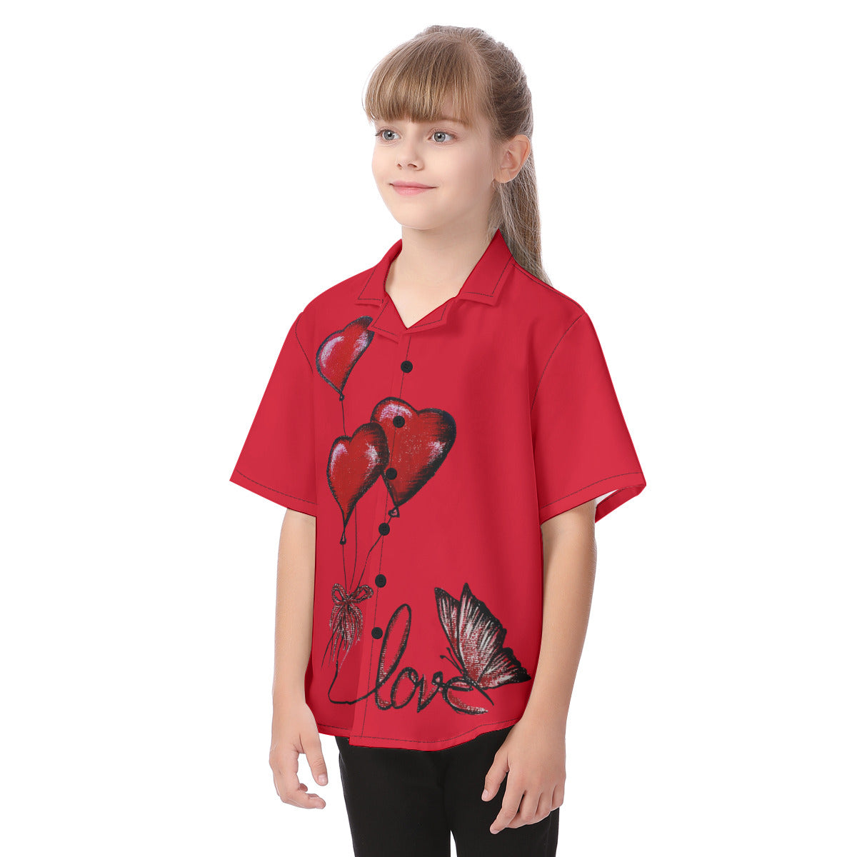 All-Over Print Kid's Hawaiian Vacation Shirt