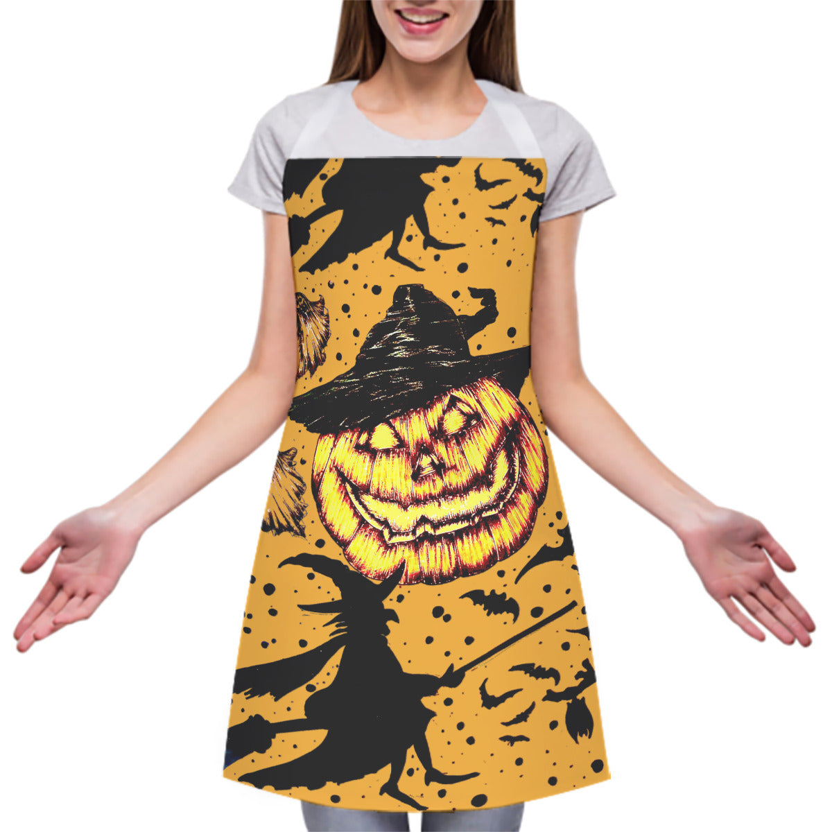 Adjustable Apron With White Strap