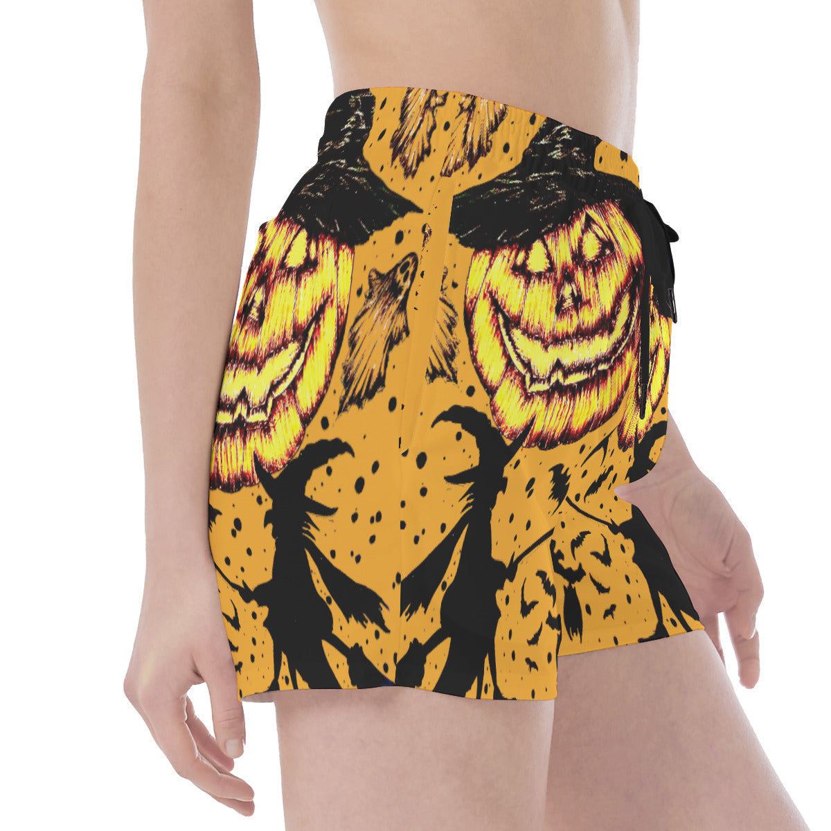 All Over Print Wide Waistband Sport Shorts