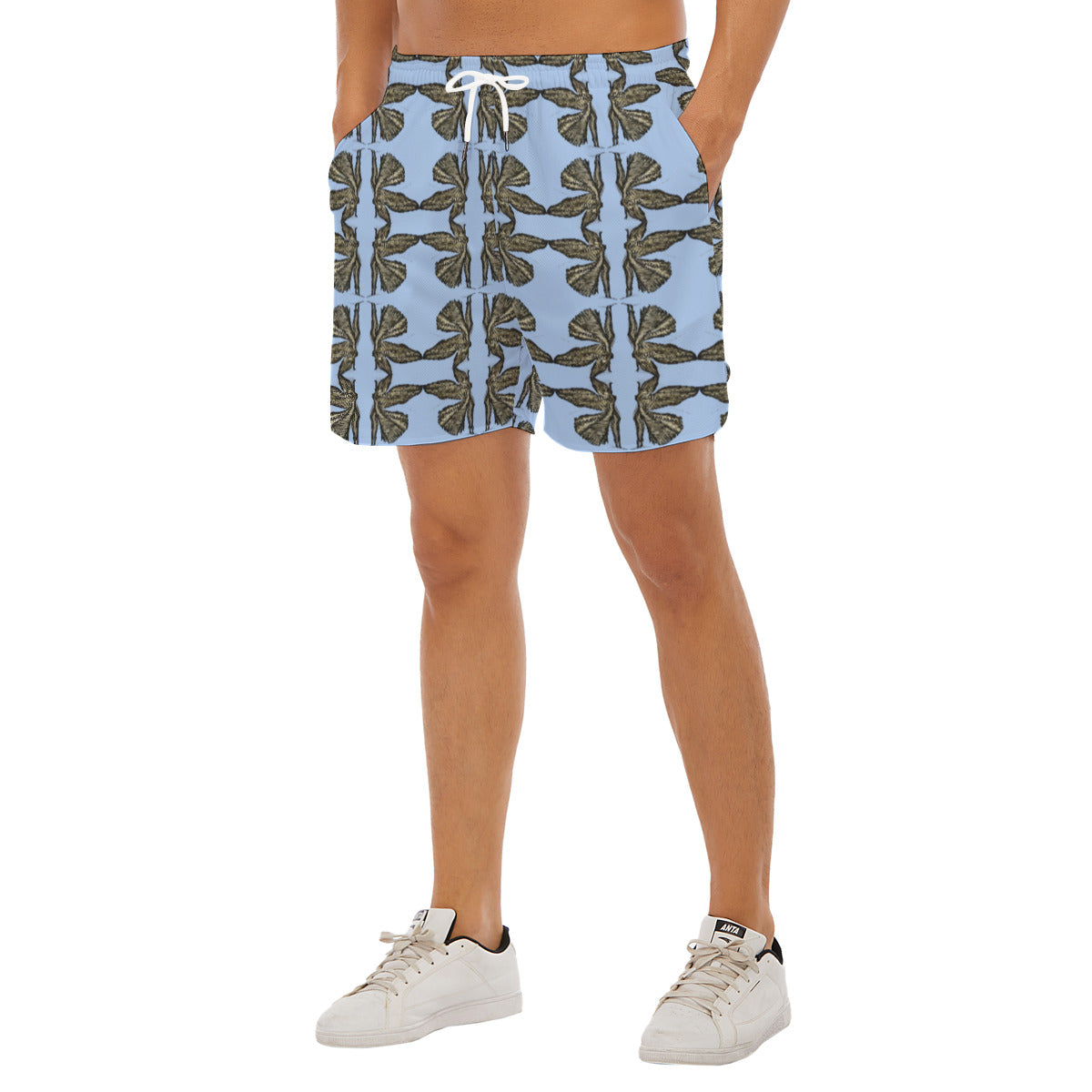 All-Over Print Men's Side Split Running Sport Shorts