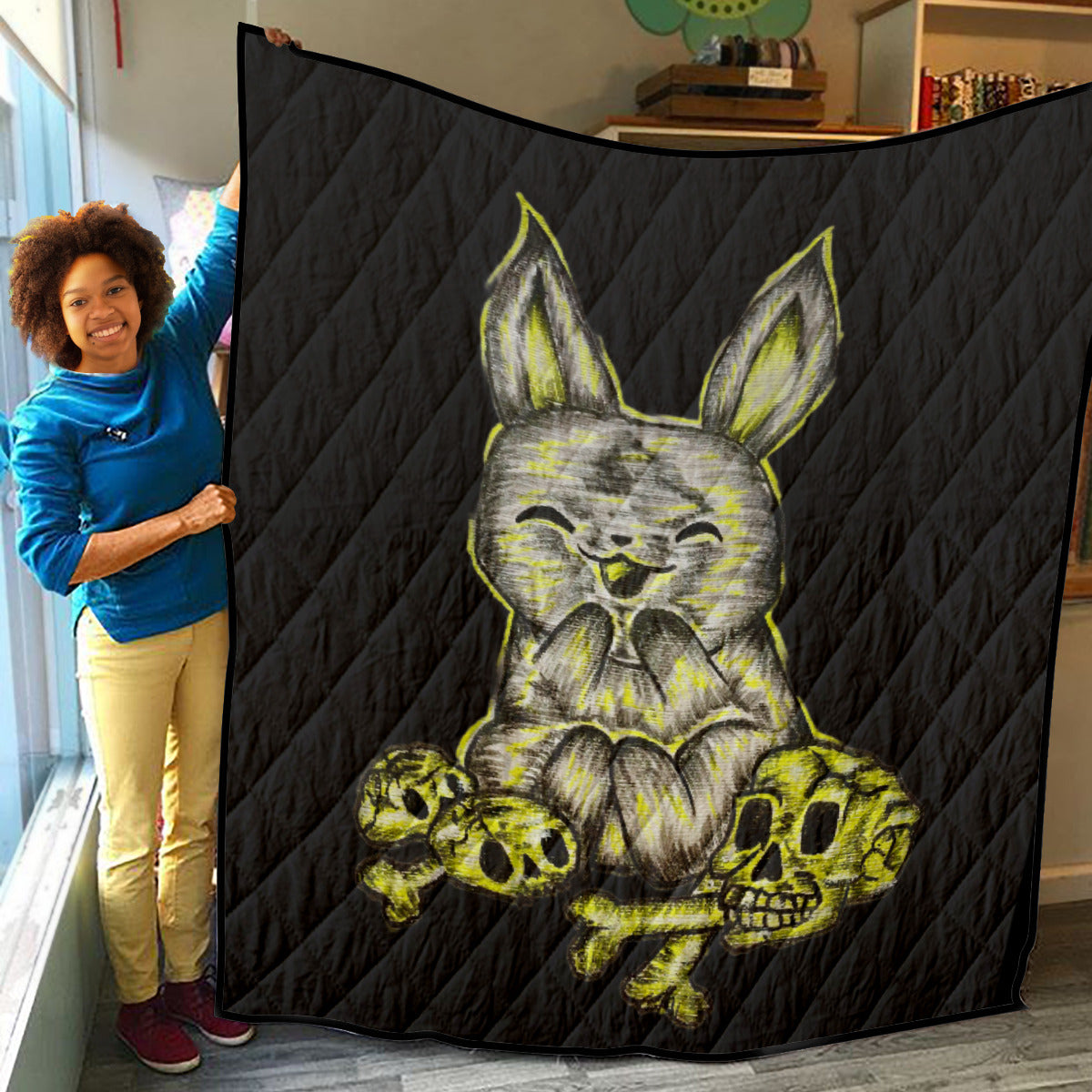 Lightweight & Breathable Quilt With Edge-wrapping Strips