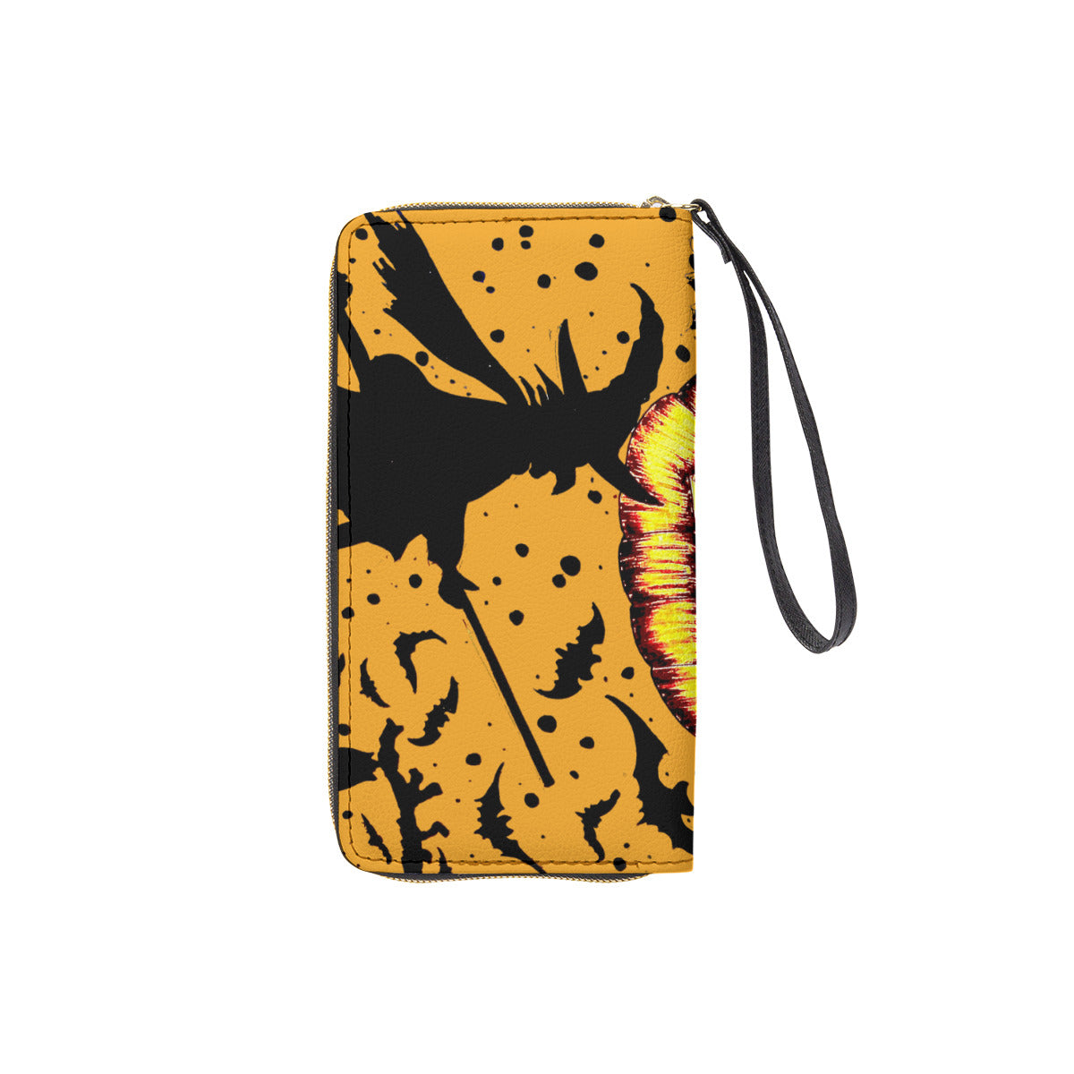 Long Wallet With Black Hand Strap