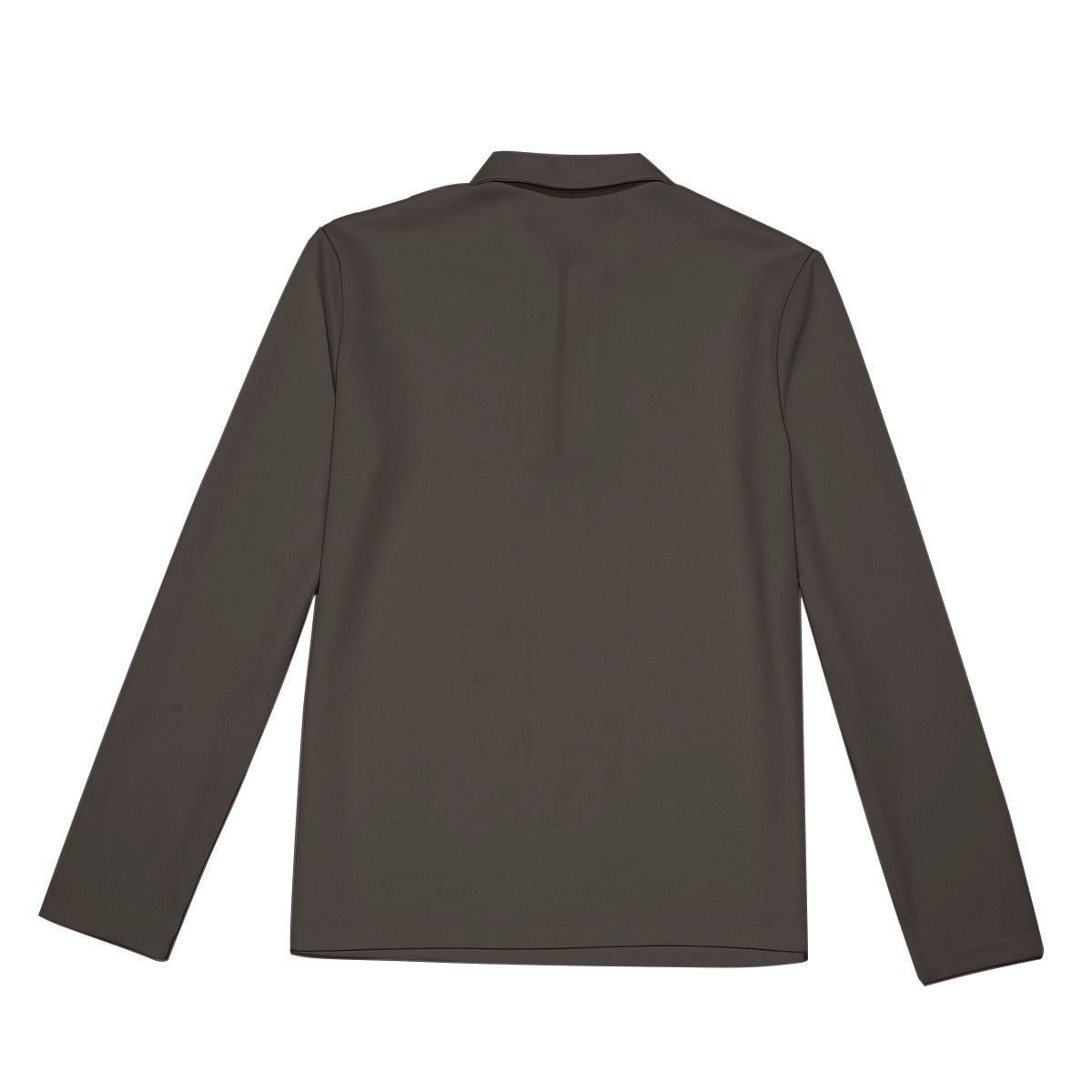 All-Over Print Men's Lapel T-shirt With Neckline Zipper Closure