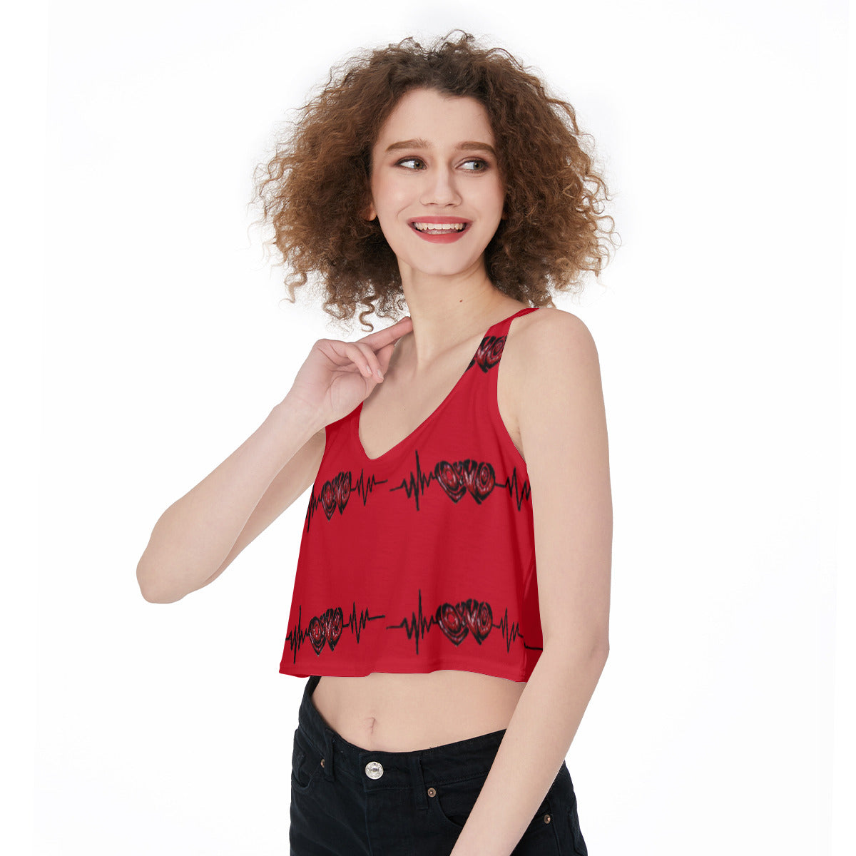 All-Over Print Crop-Tank Top
