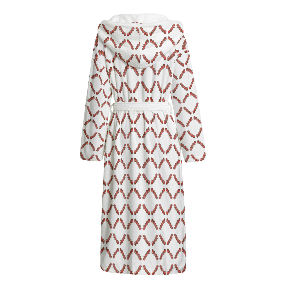 All-Over Print Unisex Flannel Hooded bathrobe