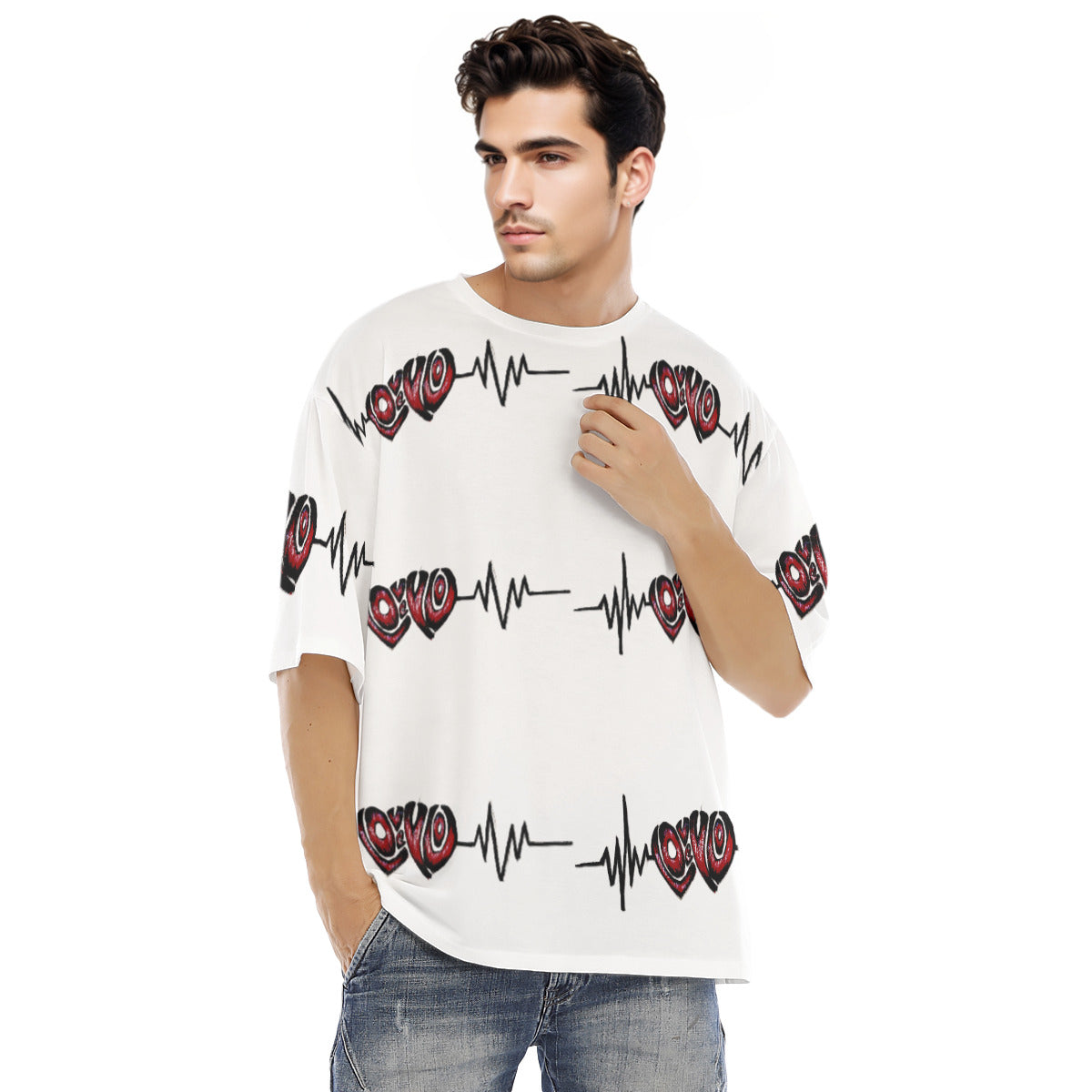 All-Over Print Men's Raglan Short Sleeve T-Shirt|180GSM COTTON