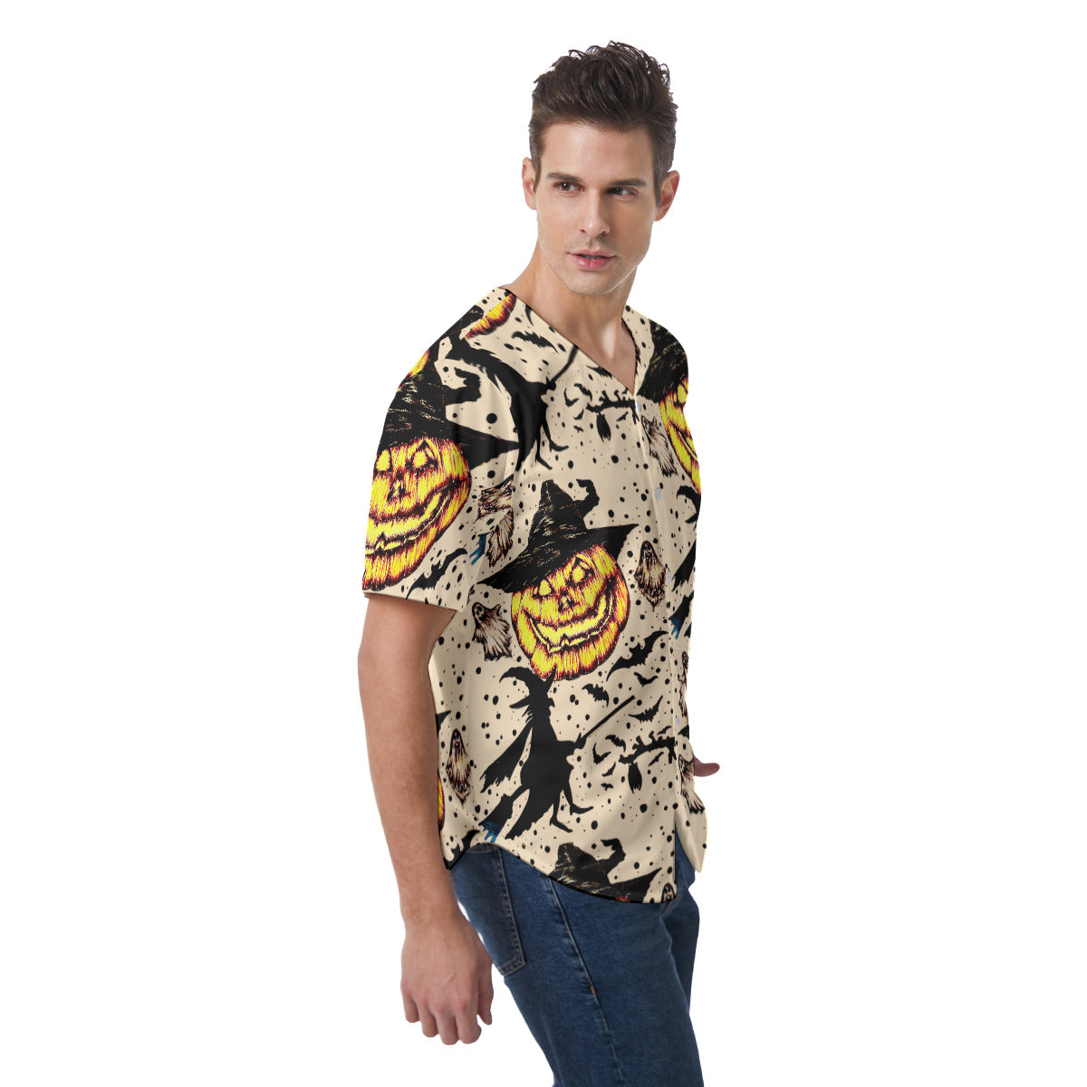 All-Over Print Men's Short Sleeve Baseball Jersey