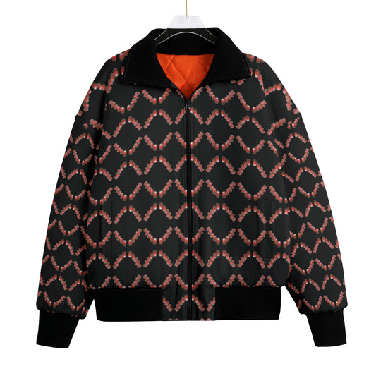 All-Over Print Unisex Knitted Fleece Lapel Outwear