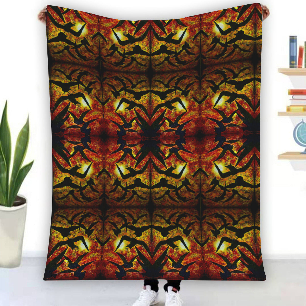 Single-Side Printing Flannel Blanket