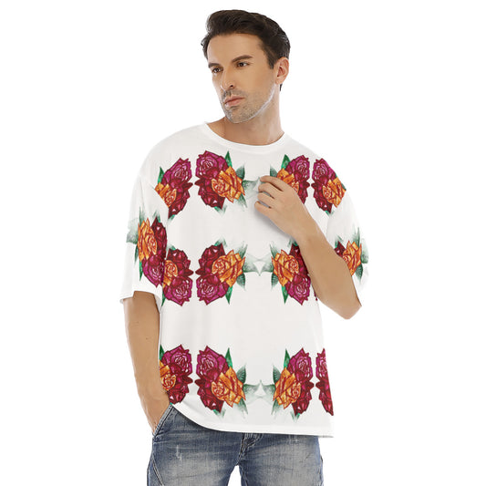 All-Over Print Men's Drop Shoulder T-shirt With Short Sleeve